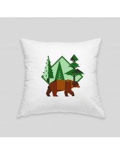 Brown bear cushion 2