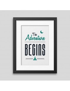 Affiche encadrée The adventure begins